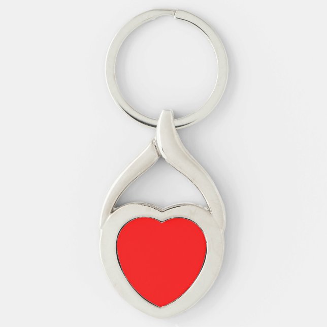 Red Heart Keychain Customisable (Front)
