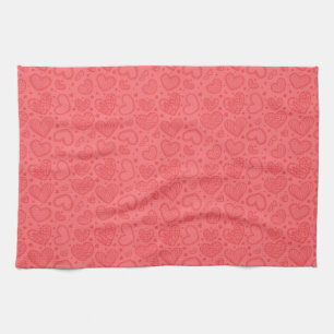 Red Heart Kitchen Towel