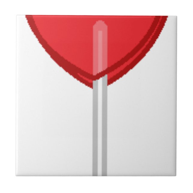 red heart lollipop tile (Front)