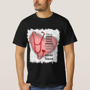 Red Heart Long Term Care Nurse T-Shirt