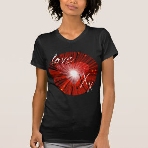 Red Heart 'Love and kisses' ladies' petite t-shirt