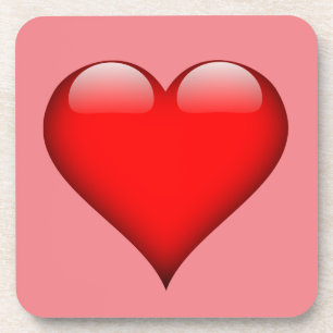 Red Heart Love Coaster