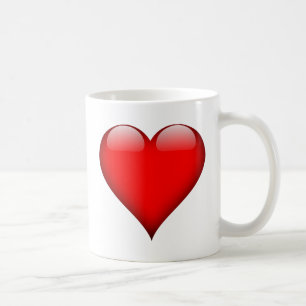 Red Heart Love Coffee Mug