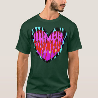 red heart love graffiti cool art 1 T-Shirt