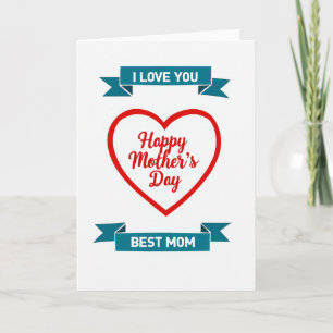 Red Heart Love Greeting Card