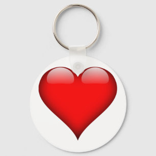 Red Heart Love Key Ring