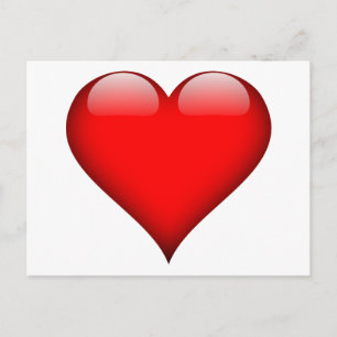 Red Heart Love Postcard