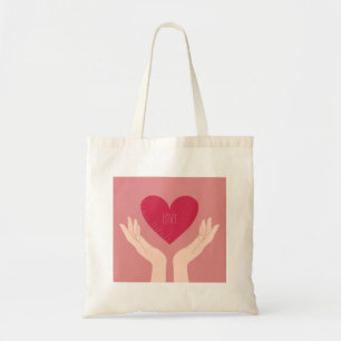 Red Heart love romantic Valentine's Day Tote Bag