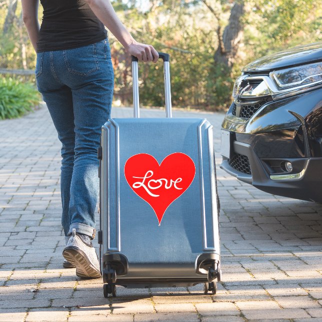 Red Heart Love Script (Suitcase Insitu)