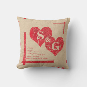 red heart love Valentine's day Cushion