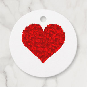 Red Heart Love Valentines for Girlfriend Women Him Favour Tags