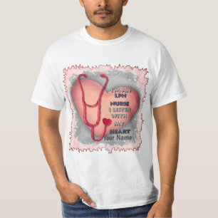 Red Heart LPN Nurse T-Shirt
