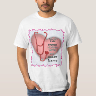 Red Heart LVN Nurse T-Shirt