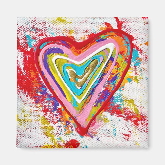 Red Heart Magnet (Front)