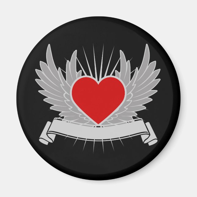 Red heart magnet (Front)