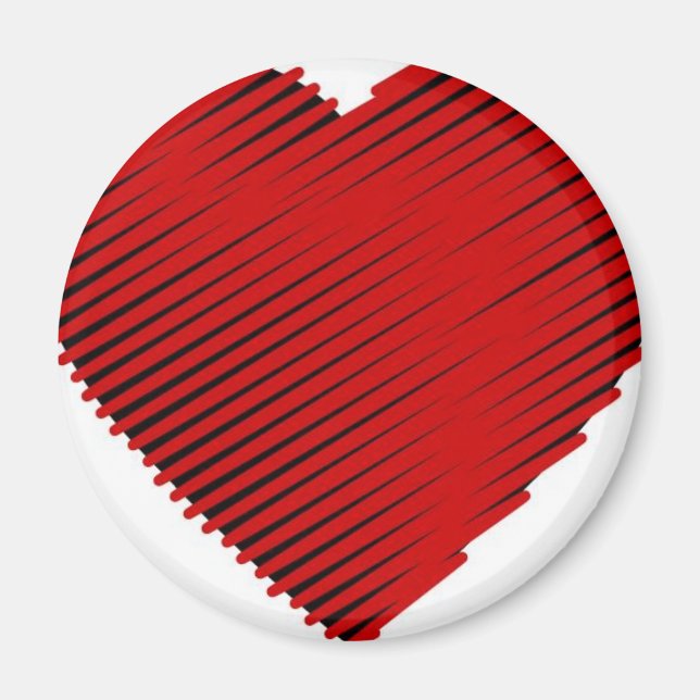 Red Heart Magnet (Front)