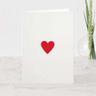 Red Heart Matte Love Card