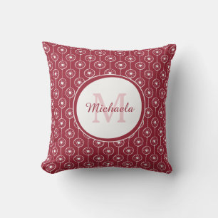 Red Heart Monogram Cushion