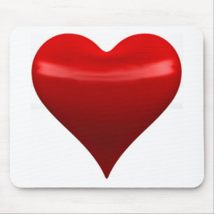 Red Heart Mouse Pad
