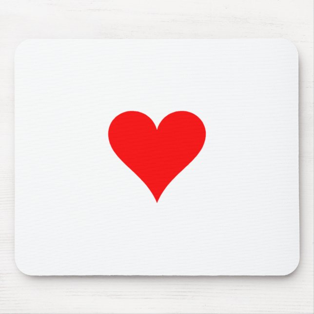 Red heart mouse pad (Front)