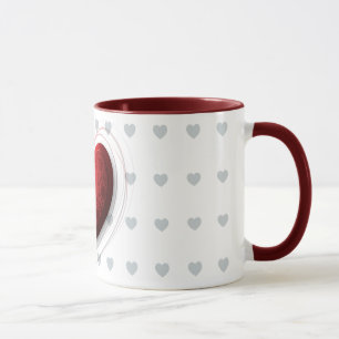 Red heart, mug