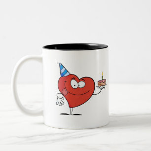 Red Heart Mug for Birthday