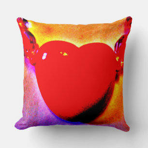 Red Heart Necklace Cushion