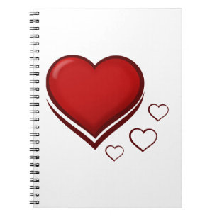 Red Heart Notebook