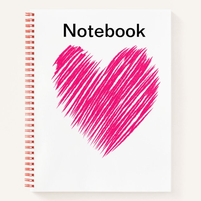 Red Heart Notebook (Front)