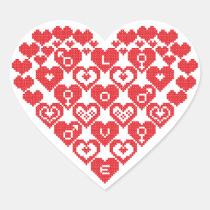 Red HEART of hearts Sticker