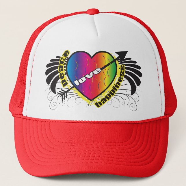 Red Heart of Love Hat (Front)