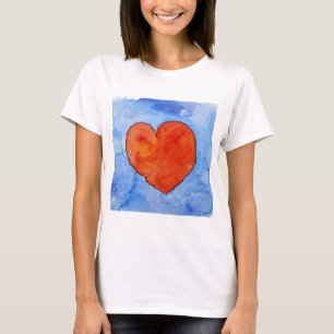 Red heart on blue 2011 T-Shirt