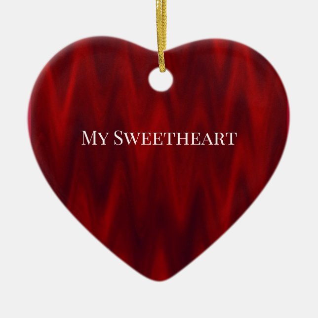 Red Heart Ornament  (Front)