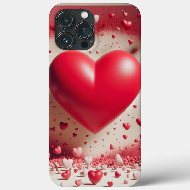 Red Heart Phone Case (Back)