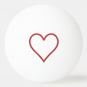Red Heart Ping Pong Ball