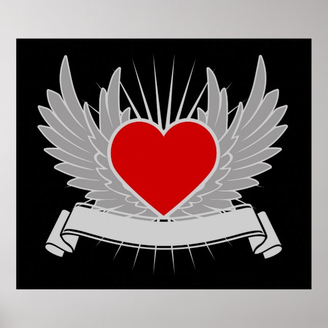 Red heart poster (Front)