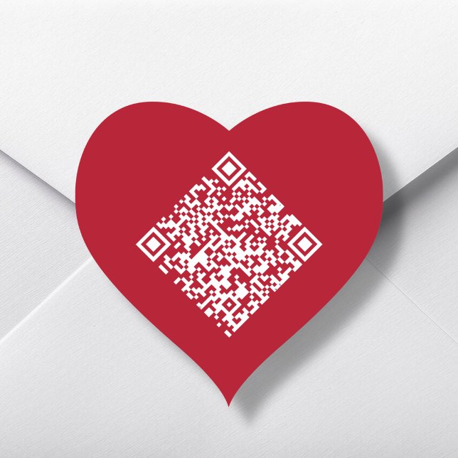 Red Heart QR Code  Sticker (Creator Uploaded)