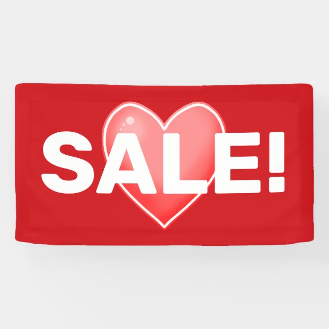 Red Heart SALE! Banner (Horizontal)