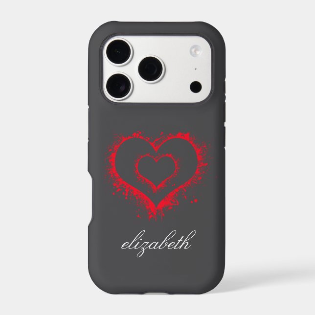 red heart shape colorful background personalized  (Back)