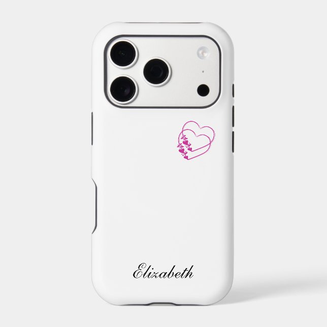 red heart shape colorful background personalized  (Back)