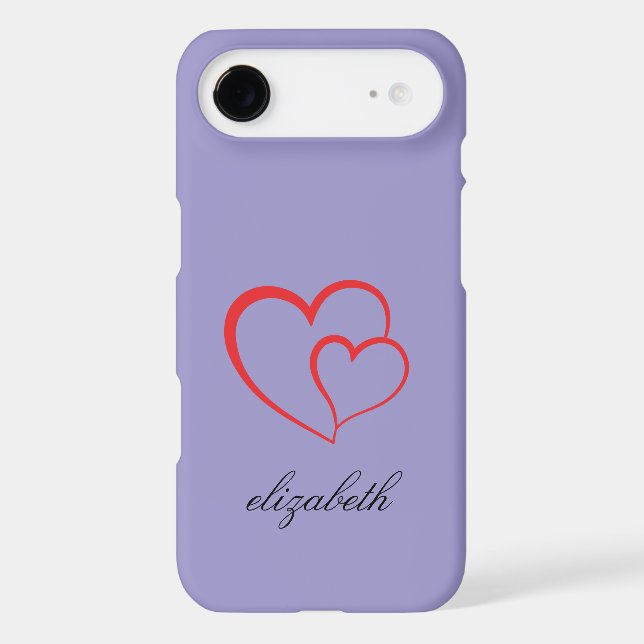 red heart shape colorful background personalized  (Back)