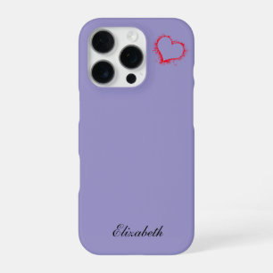 red heart shape colorful background personalized iPhone 16 pro case