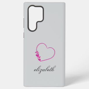 red heart shape colorful background personalized samsung galaxy case