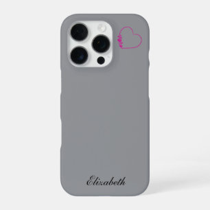 red heart shape colourful background personalised iPhone 16 pro case