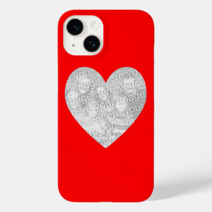 Red Heart Shape Photo Case-Mate iPhone 14 Case