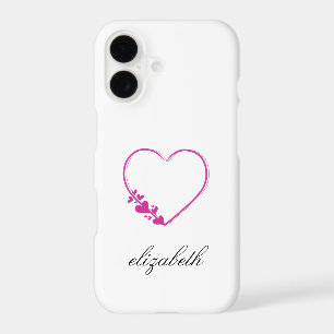 red heart shape withe background personalized