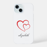red heart shape withe background personalized