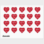 Red Heart Signed Copy Romance Author Writer Heart Sticker (Sheet)