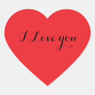 Red heart sticker template