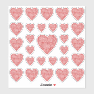Red Heart Stickers